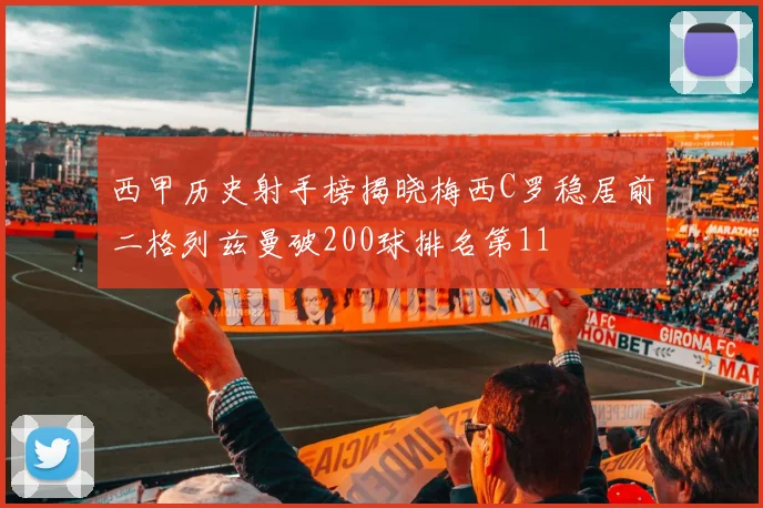 西甲历史射手榜揭晓梅西C罗稳居前二格列兹曼破200球排名第11